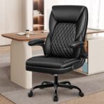 Chaise de bureau bascule 90–115° accoudoirs rabattables