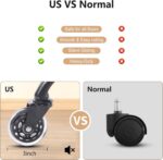 Chaise de bureau YFO cuir PU gris soutien lombaire réglable 136 kg