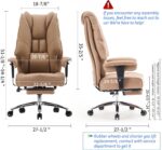 Chaise de bureau avec repose-pieds dossier en maille, inclinaison 90–135°