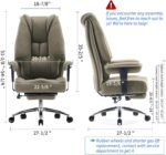 Chaise de bureau avec repose-pieds dossier en maille, inclinaison 90–135°