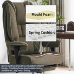 Chaise de bureau avec repose-pieds dossier en maille, inclinaison 90–135°