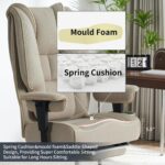 Chaise de bureau avec repose-pieds dossier en maille, inclinaison 90–135°