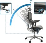 Chaise de bureau en cuir ERGOHUMAN GEN2 accoudoirs 5D charge 120 kg