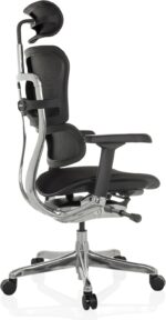 Chaise de bureau en cuir ERGOHUMAN GEN2 accoudoirs 5D charge 120 kg
