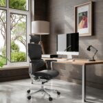 Chaise de bureau en cuir ERGOHUMAN GEN2 accoudoirs 5D charge 120 kg