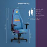 Chaise cuir véritable cognac/noir inclinable 135° accoudoirs 4D