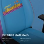 Chaise cuir véritable cognac/noir inclinable 135° accoudoirs 4D