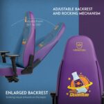 Chaise cuir véritable cognac/noir inclinable 135° accoudoirs 4D