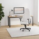 Chaise cuir véritable cognac/noir inclinable 135° accoudoirs 4D