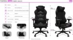 Chaise gaming YUMISU 2054 inclinaison 165° accoudoirs réglables 150 kg