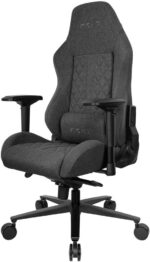 Chaise gaming tissu réglable 90–180° accoudoirs 4D 150 kg