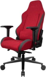 Chaise gaming tissu réglable 90–180° accoudoirs 4D 150 kg