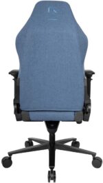 Chaise gaming tissu réglable 90–180° accoudoirs 4D 150 kg