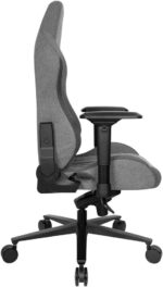 Chaise gaming tissu réglable 90–180° accoudoirs 4D 150 kg