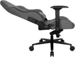 Chaise gaming tissu réglable 90–180° accoudoirs 4D 150 kg