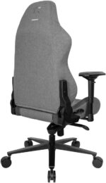 Chaise gaming tissu réglable 90–180° accoudoirs 4D 150 kg