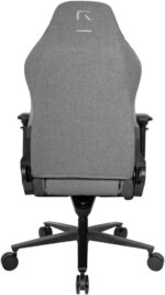 Chaise gaming tissu réglable 90–180° accoudoirs 4D 150 kg