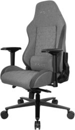 Chaise gaming tissu réglable 90–180° accoudoirs 4D 150 kg