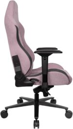 Chaise gaming tissu réglable 90–180° accoudoirs 4D 150 kg