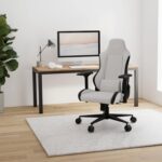 Chaise gaming tissu réglable 90–180° accoudoirs 4D 150 kg