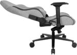 Chaise gaming tissu réglable 90–180° accoudoirs 4D 150 kg