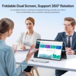 Écran portable double 18,5″ Full HD, 100 Hz, USB-C