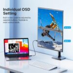 Écran portable double 18,5″ Full HD, 100 Hz, USB-C