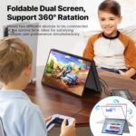 Écran portable double 18,5″ Full HD, 100 Hz, USB-C