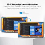 Écran portable double 18,5″ Full HD, 100 Hz, USB-C