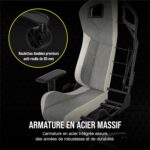 Fauteuil gaming 4D, inclinaison 90 – 160°, tissu respirant