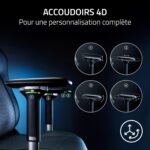 Fauteuil gaming avec soutien lombaire réglable