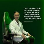 Fauteuil gaming avec soutien lombaire réglable