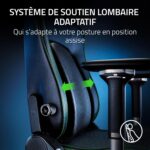 Fauteuil gaming avec soutien lombaire réglable