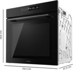 Four encastrable 72L – 2900 W, 12 fonctions, Steam Assist, Steam EasyClean, sonde Meat Test