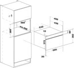 Four micro-ondes encastrable 34 L 2-en-1 convection