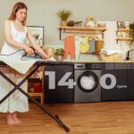 Lave-linge 9 kg 1400 tr/min,16 programmes, vapeur, moteur Inverter