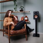 Enceintes bibliothèque Hi-Fi 80W paire 2 voies Bass Reflex pour salon et home cinéma