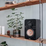 Enceintes bibliothèque Hi-Fi 80W paire 2 voies Bass Reflex pour salon et home cinéma