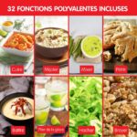 Robot cuiseur multifonction Moulinex Clickchef 3,6 L, 1400 W, 32 fonctions