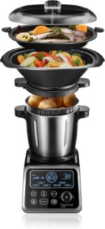 Robot de cuisine multifonction 4,5 L, écran tactile 10″, 30 fonctions, 15 programmes, Wi-Fi