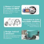 Robot pâtissier 5 L, structure métal moulé, minuterie