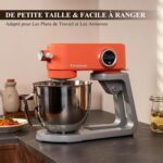 Robot pâtissier 5 L, structure métal moulé, minuterie