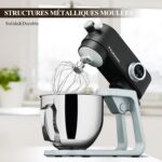Robot pâtissier 5 L, structure métal moulé, minuterie