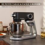 Robot pâtissier 5 L, structure métal moulé, minuterie