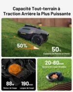 Robot tondeuse sans fil YUKA Mini 700, 700 m², vision caméra