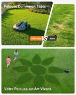 Robot tondeuse sans fil YUKA Mini 700, 700 m², vision caméra