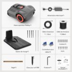 Robot tondeuse sans fil Redkey MGC500 500 m², navigation C-ToF, hauteur 3–7 cm, pente 45 %