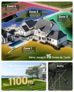 Robot tondeuse sans fil 500 m², NetRTK + vision, sans station, module 4G inclus