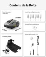 Robot tondeuse sans fil 500 m², NetRTK + vision, sans station, module 4G inclus
