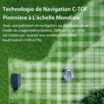 Robot tondeuse sans fil Redkey MGC500 500 m², navigation C-ToF, hauteur 3–7 cm, pente 45 %